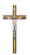 10" Beveled Walnut Cross with Gold Cross Inlay with Silver Corpus. Packaged in a deluxe gift box