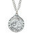 Sterling Silver Round St. Anthony Medal - 20" Chain