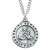 Sterling Silver St. Gerard Round Medal - 20" Chain