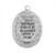 Sterling Silver St. Christopher "Crown of Thorns" Medal - 18" Chain