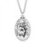 Sterling Silver or Gold-over Sterling Silver St. Christopher Medal - 24" Chain
