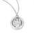 Sterling Silver or Gold-over Sterling Silver Round St. Christopher Medal - 18" Chain