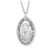 Medal comes on a 24" Genuine rhodium plated endless curb chain. 