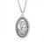Genuine rhodium-plated, stainless steel 24"chain.