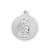Sterling Silver Round St. Michael with Guardian Angel Medal - 24" Chain