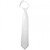 Boys Pre-tied  Zipper White Tie 