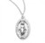 Sterling Silver or Gold-over Sterling Silver Oval Miraculous Medal - 18" Chain