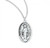 Sterling Silver Oval Miraculous Medal - 24" Chain