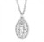 Sterling Silver Oval Miraculous Medal - 24" Chain