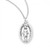 Sterling Silver Small Oval Miraculous Medal - 18" Chain