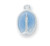 1/2" Sterling Silver Miraculous Medal with Blue Enamel on a 13" Chain for baby or child. Medals are sterling silver with a genuine rhodium-plated, stainless steel chain