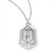 Sterling Silver or Gold-over Sterling Silver Miraculous Medal with Heart - 18" Chain
