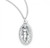 Sterling Silver Oval Small Miraculous Medal - 18" Chain