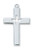 Sterling Silver Cross with Cut Out Holy Spirit. 1 5/16" Cross comes on a 24" Rhodium Plated Chain.  Deluxe Gift Box Included. Deluxe gift box included.