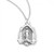 Sterling Silver Cathedral Shaped Miraculous Medal - 18" Chain