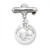 1 3/16" Holy Baptism Round Pendant-Pin. Baptism Baby Bar Pin comes in either .925 Sterling Silver or 16k Gold over Sterling Silver. Dimensions of medal: 1.1" x 0.6" (29mm x 15mm). Weight of medal: 2.0 Grams. Engraving on bar available. Comes in a deluxe velour gift box. Made in USA.