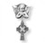 .925 Solid Sterling Silver Guardian Angel Bar Pin with a Celtic Cross. Dimensions: 1.0" x 0.5" (26mm x 13mm). Weight of medal: 0.6 Grams.  Deluxe velour gift box.  Sized for a baby, ideal for baptisms and christenings. Made in USA.

 
 