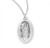 Sterling Silver Oval Our Lady of Victory Medal - 18" Chain
