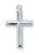 Beveled Edge Cross Pendant
