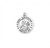 Sterling Silver Air Force St. Christopher Medal - 24" Chain