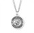 Sterling Silver St. Michael Marine Corps Medal - 24" Chain