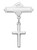 Cross Baby Bar Pin, Available in Sterling Silver or Gold-Plated Sterling Silver. Gift Box included. Engraving Option Available