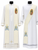Our Lady of Guadalupe Priest Overlay or Deacon Stole in Ivory Primavera