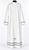 Ivory Misto Lana Alb with Lace Inserts, Embroidered Cross, and Shoulder Zipper