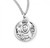 Sterling Silver Round St. Emily Medal - 18" Chain