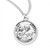 Sterling Silver Round St. Joseph Medal - 20" Chain