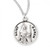Sterling Silver Round St. Karen Medal - 18" Chain