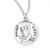 Sterling Silver Round St. Lucy Medal - 18" Chain