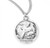 Sterling Silver Round St. Matthew Medal - 20" Chain