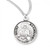 Sterling Silver Round St. Maximilian Kolbe Medal - 20" Chain