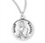 Sterling Silver Round St. Rachel Medal - 18" Chain