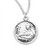 Sterling Silver Round St. Rita Medal - 18" Chain