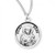 Sterling Silver Round St. Rose Medal - 18" Chain