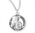 Sterling Silver Round St. Veronica Medal - 18" Chain