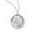 Sterling Silver Round St. Patrick Medal - 20" Chain