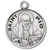 Padre Pio Medal Solid .925 sterling silver Saint Pio round medal-pendant. Saint Pio is the Patron Saint of civil defense volunteers, and catholic adolescents. A 20" Genuine rhodium plated curb chain and a deluxe velour gift box are included. Dimensions: 0.9" x 0.7"(22mm x 18mm). Made in the USA. Engraving Option Available