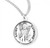 Sterling Silver Round St. Raymond Medal - 20" Chain