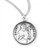 Sterling Silver Round St. Robert Medal - 20" Chain