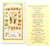 Clear, laminated Italian holy cards with gold accents.  Features World Famous Fratelli-Bonella Artwork.  2.5'' X 4.5'' 