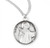Sterling Silver Round St. Stephen Medal - 20" Chain