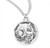 Sterling Silver Round St. Thomas the Apostle Round Medal - 20" Chain