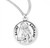 Sterling Silver Round St. Zachary Medal - 20" Chain