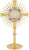 24K Gold-Plated Sunburst Monstrance with Antique Silver Accents