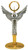 24K Gold-Plated Angel Chapel Monstrance with Oxidized Silver – 13" H