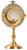 24K Gold & Silver-Plated Chapel Monstrance with Crown of Thorns – 9" H