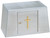 Aluminum Tabernacle with Bright Brass Cross – Satin Finish
